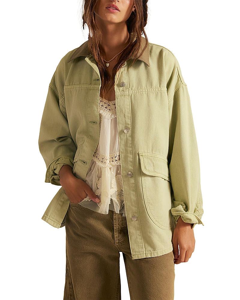 Free People Lemon Denim Jacket