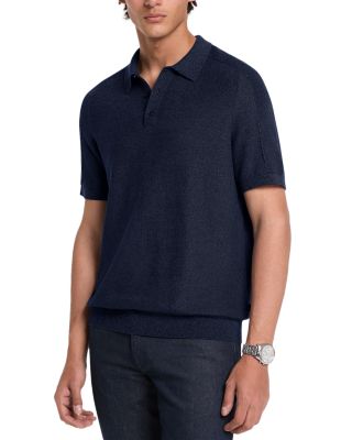 Regular Fit Textured Mouline Polo Shirt