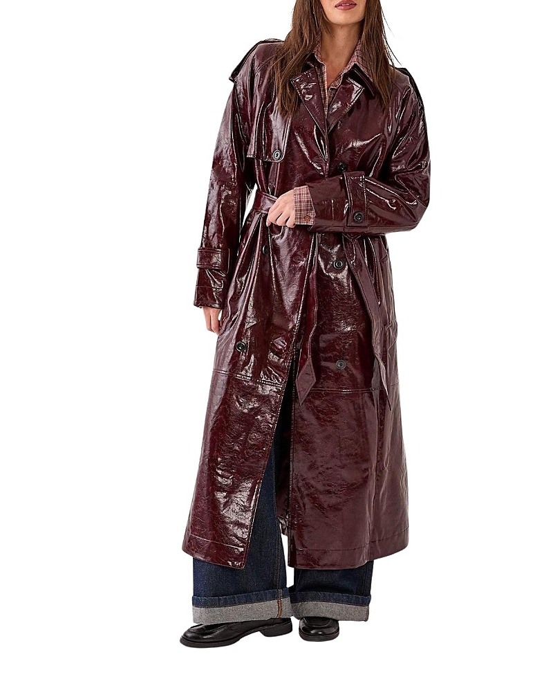 Nasty Gal High Shine Trench Coat