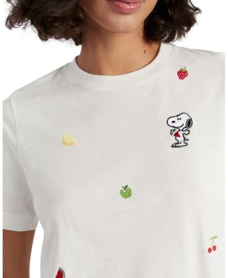  Women's Cotton Snoopy Fruit T-Shirt