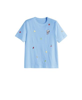  Women's Cotton Snoopy Fruit T-Shirt