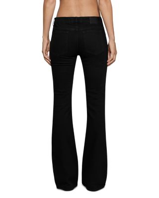Maria Mid Rise Bootcut Jeans in Noir