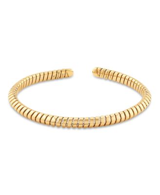 18K Yellow Gold Trisolina Bangle Bracelet