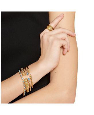 Temple St. Clair 18K Gold Small Bracelet with Royal Blue Moonstone and Diamonds