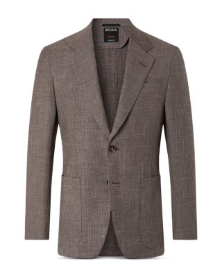 Crossover Wool, Silk & Linen Jacket