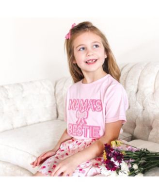 Girls' Mama's Bestie Pearl Patch Short Sleeve T-Shirt - Baby, Little Kid