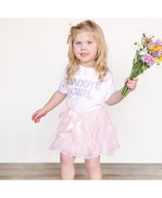 Girls' Daddy's Girl Patch Short Sleeve T-Shirt - Baby, Little Kid