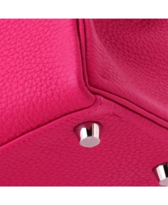 Kelly 25 Handbag Pink Togo with Palladium Hardware