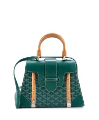  PM Saigon Top Handle Bag Coated Canvas with Leather