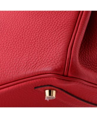 Birkin 30 Handbag Red Togo with Gold Hardware