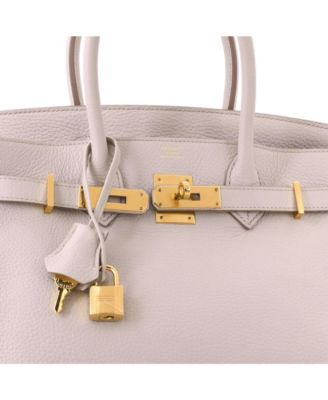 Birkin 30 Handbag Light Togo with Gold Hardware