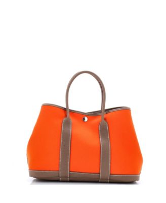 30 Garden Party Tote Toile and Leather