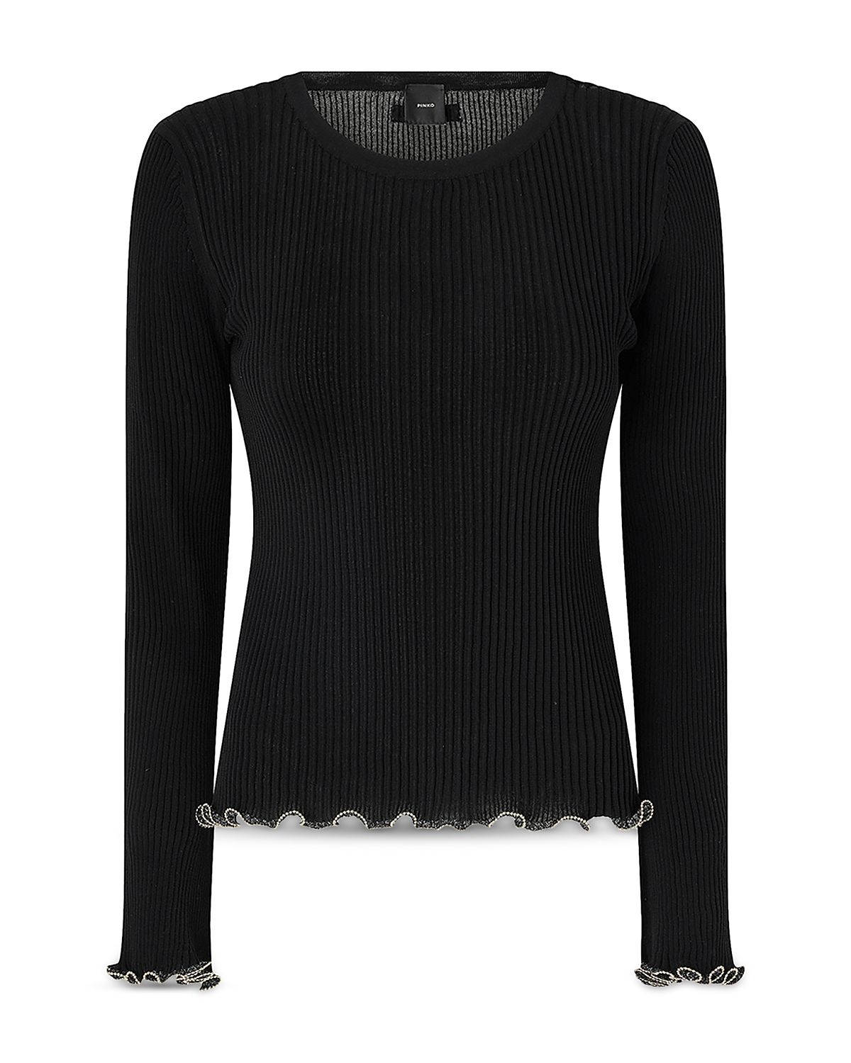 Pinko Nebbia Maglia Crepe Mosso Top