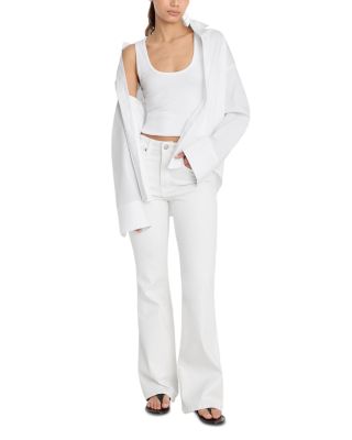 Good Legs Flared Jeans in White001