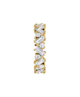  Mixed Shape Eternity Band in 18K Yellow Gold, 1.96ctw Lab Grown Diamonds