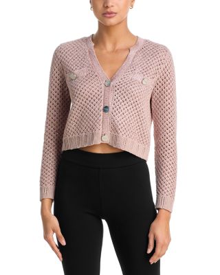 Blanca Cropped V Neck Cardigan