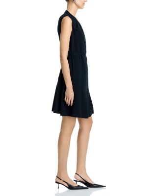 Dimosa Wing Lapel Wrap Dress