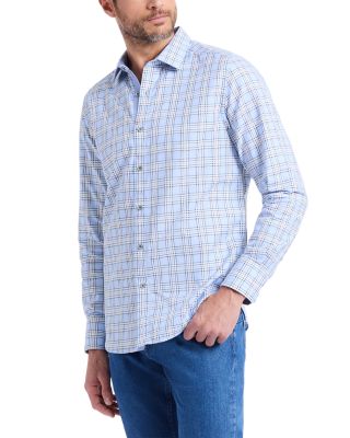 Portsoken Plaid Long Sleeve Woven Shirt