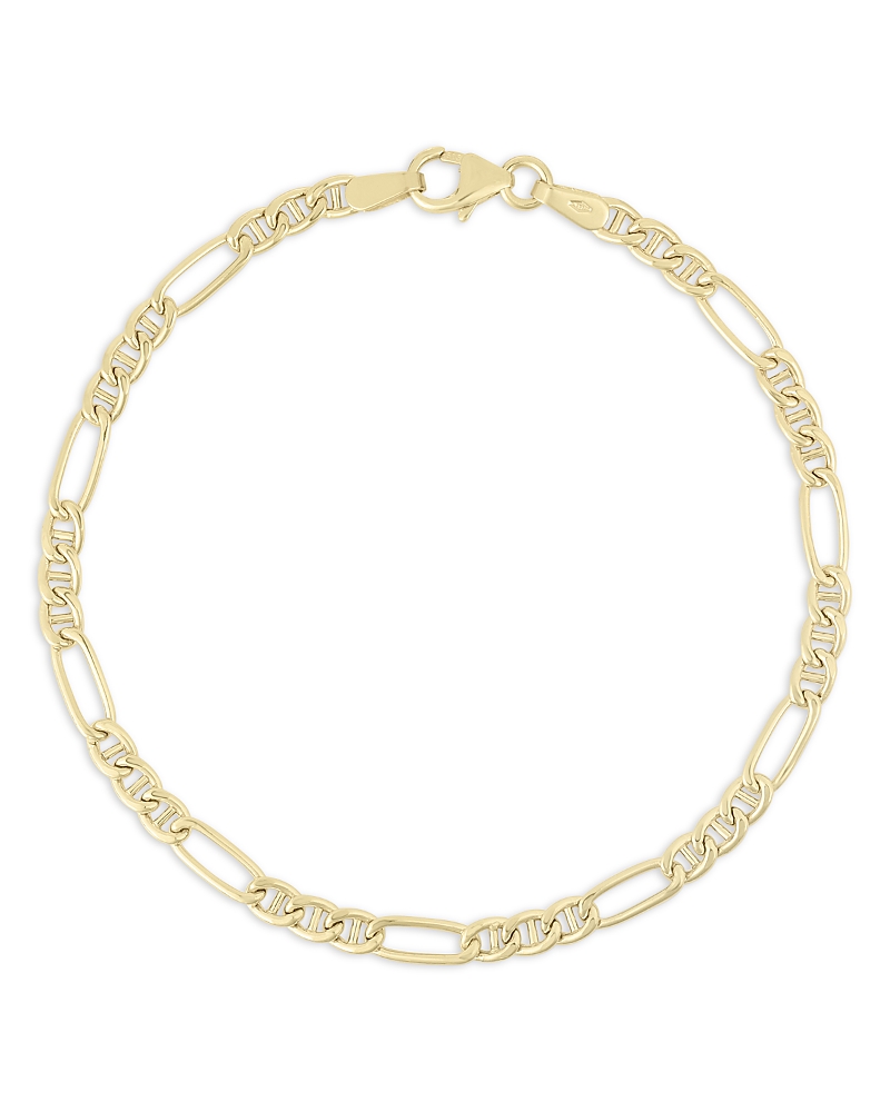 Bloomingdale's Fine Collection Figaro Chain Link Bracelet in 14K Yellow Gold