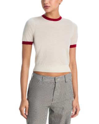 Airy Cashmere Ringer Tee