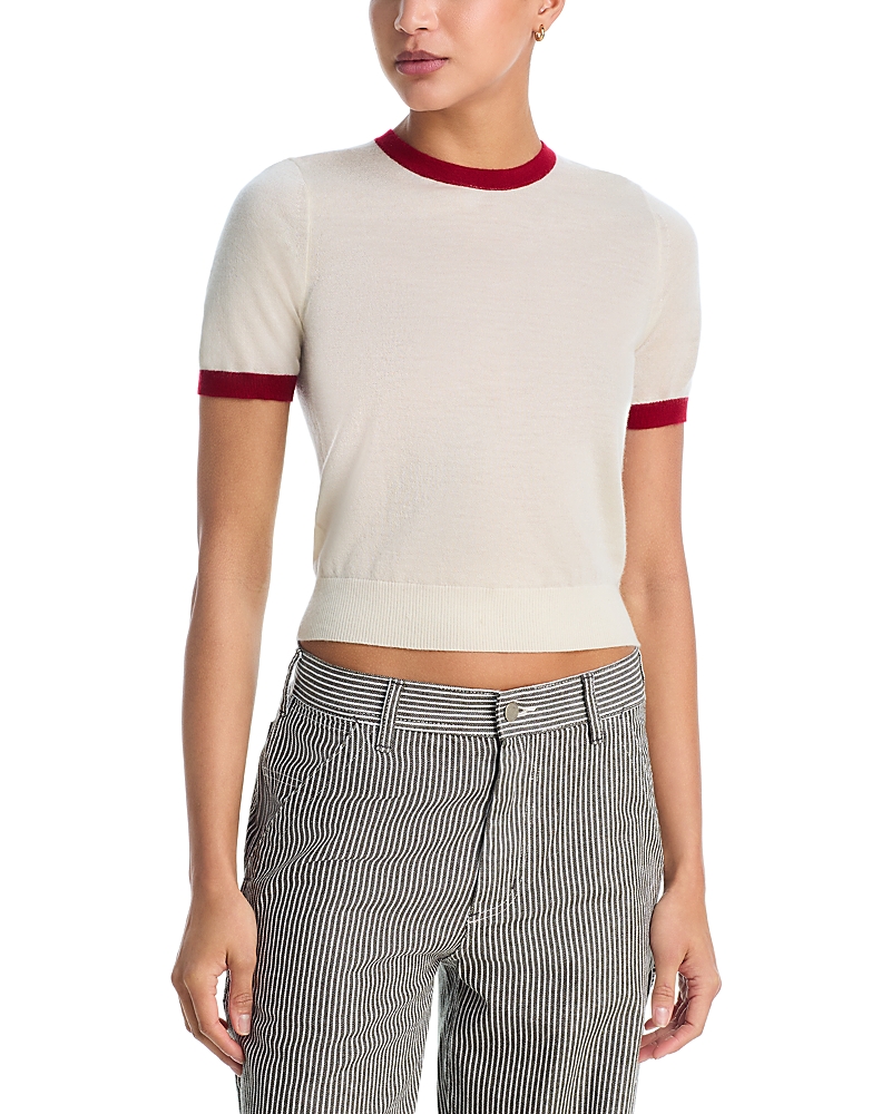 Guest in Residence Airy Cashmere Ringer Tee