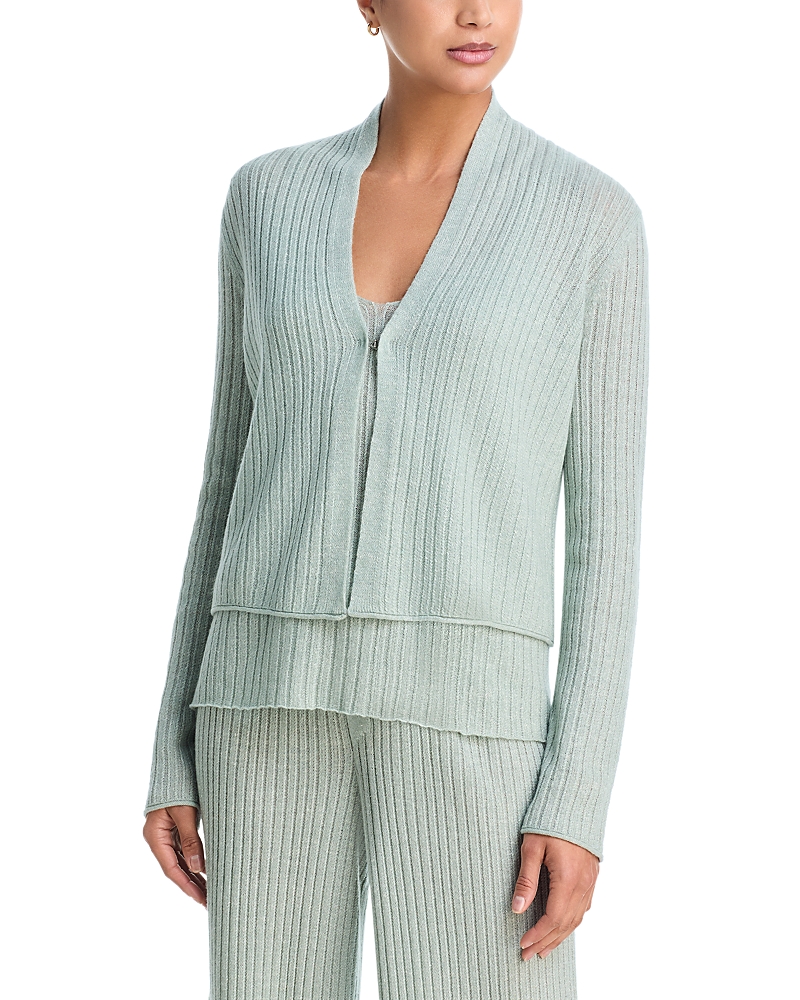 Guest in Residence Ribbed Stealth Cardigan
