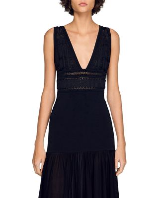 Ruffled Knit Maxi Dress