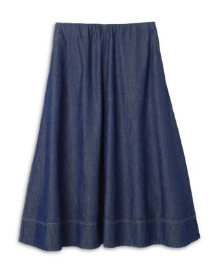 Lightweight Cotton Denim Skirt 