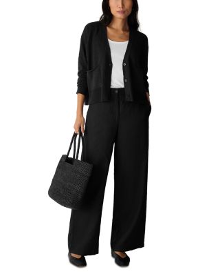 High Rise Wide Leg Linen Pants