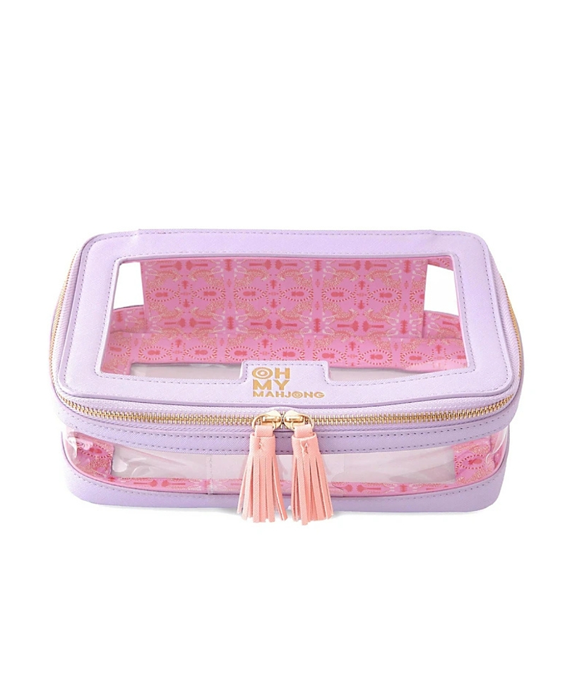 Oh My Mahjong Lavender Tile Storage Bag