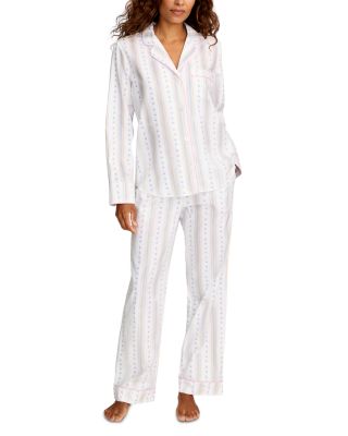 Shirt & Pants Pajama Set in Cottage Stripe