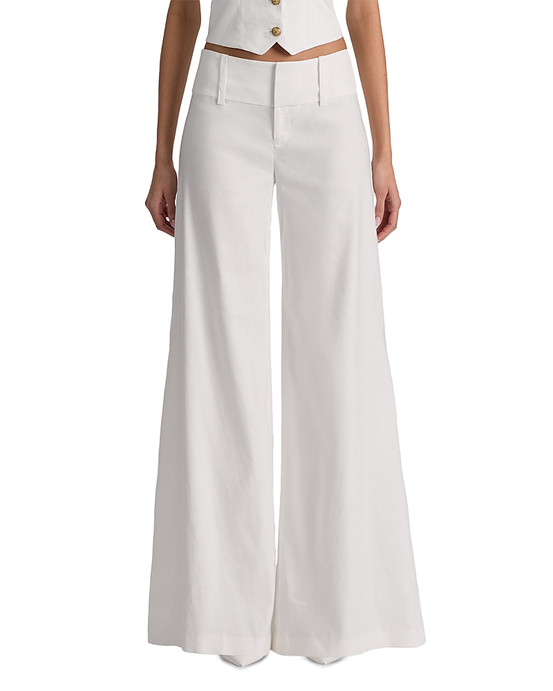 Alice and Olivia Low Rise Wide Leg Pants
