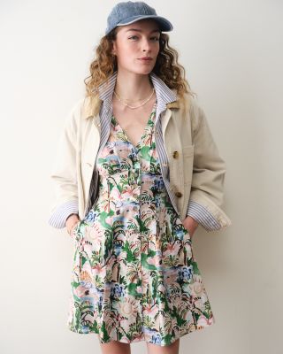 Camila Button Front Mini Dress