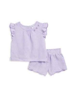 Girls' Orchid Striped Top & Shorts Set - Baby