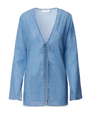 rb Miramar Crinkled Swim Cover-Up Top