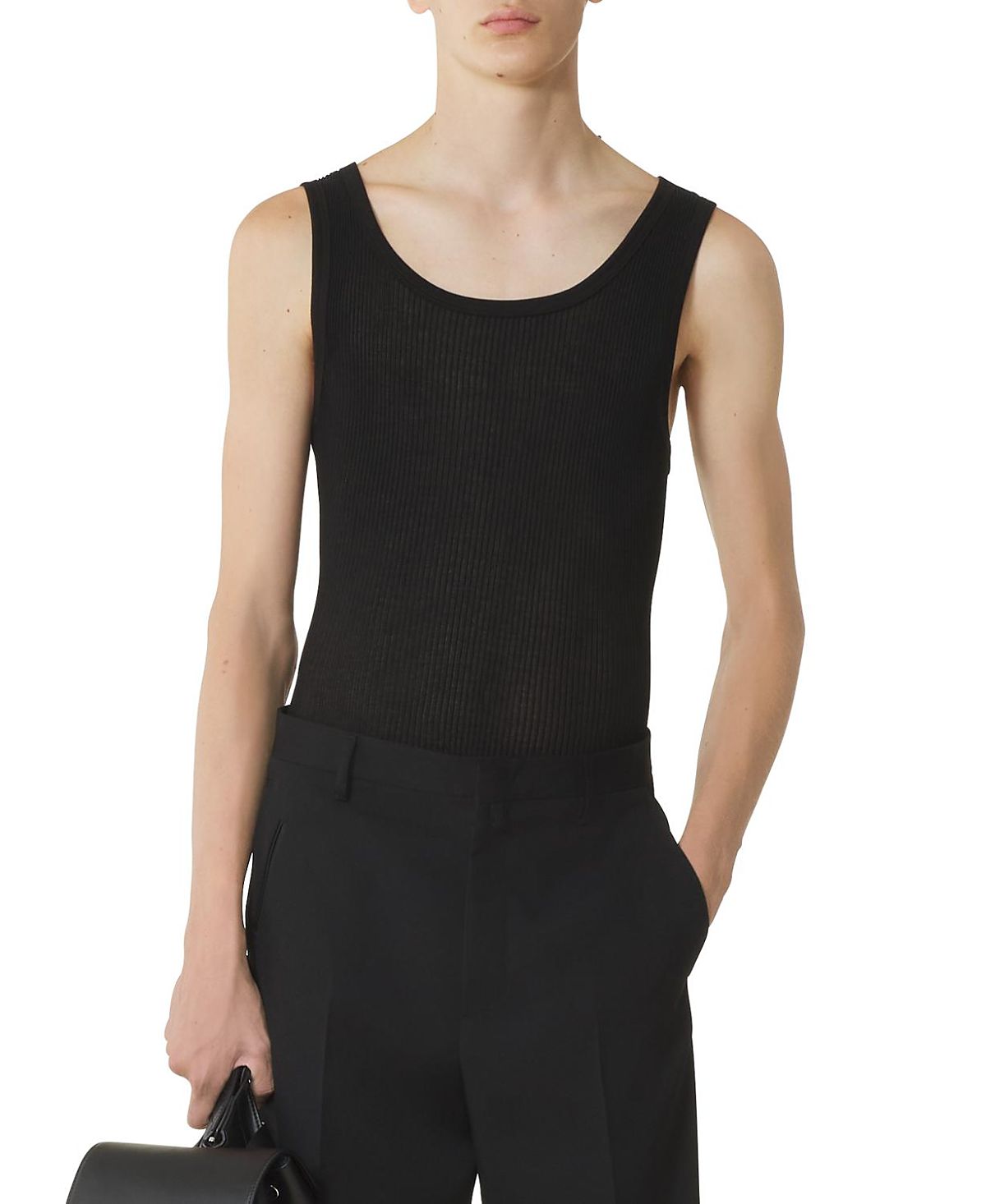 Lanvin Pleated Jersey Tank Top