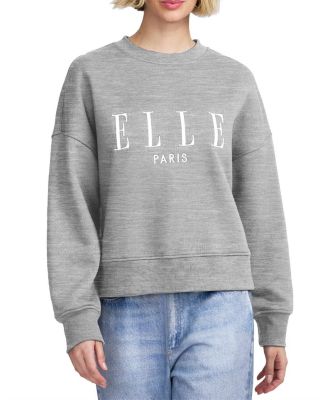 ELLE Collection Embroidered ELLE Sweatshirt | Bloomingdale's Women