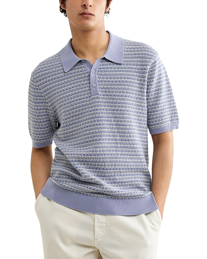 Wax London Naples Stripe Polo Shirt
