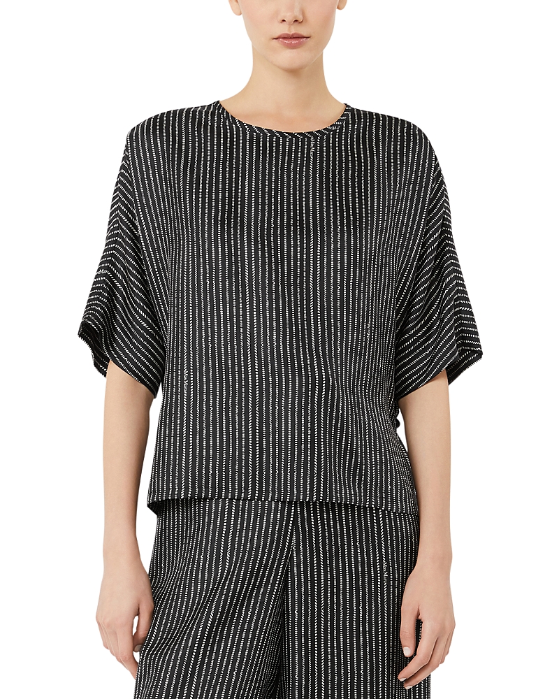 Max Mara Mxmnordica Printed Silk Tee