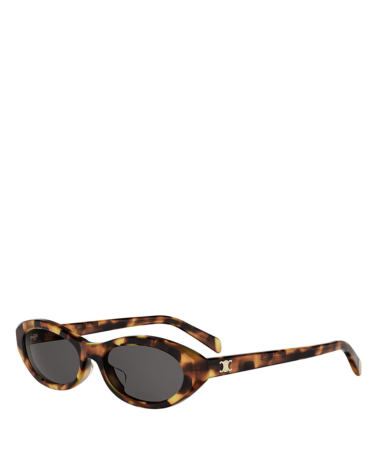 Celine Triomphe Mini Oval Sunglasses, 54mm