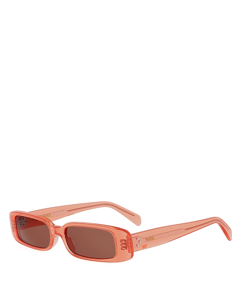 Celine 3 Dots Rectangular Sunglasses, 53mm