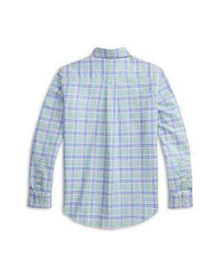 Boys' Plaid Performance Oxford Shirt - Big Kid, Little Kid