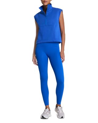 Cotton Fleece Half Zip Vest