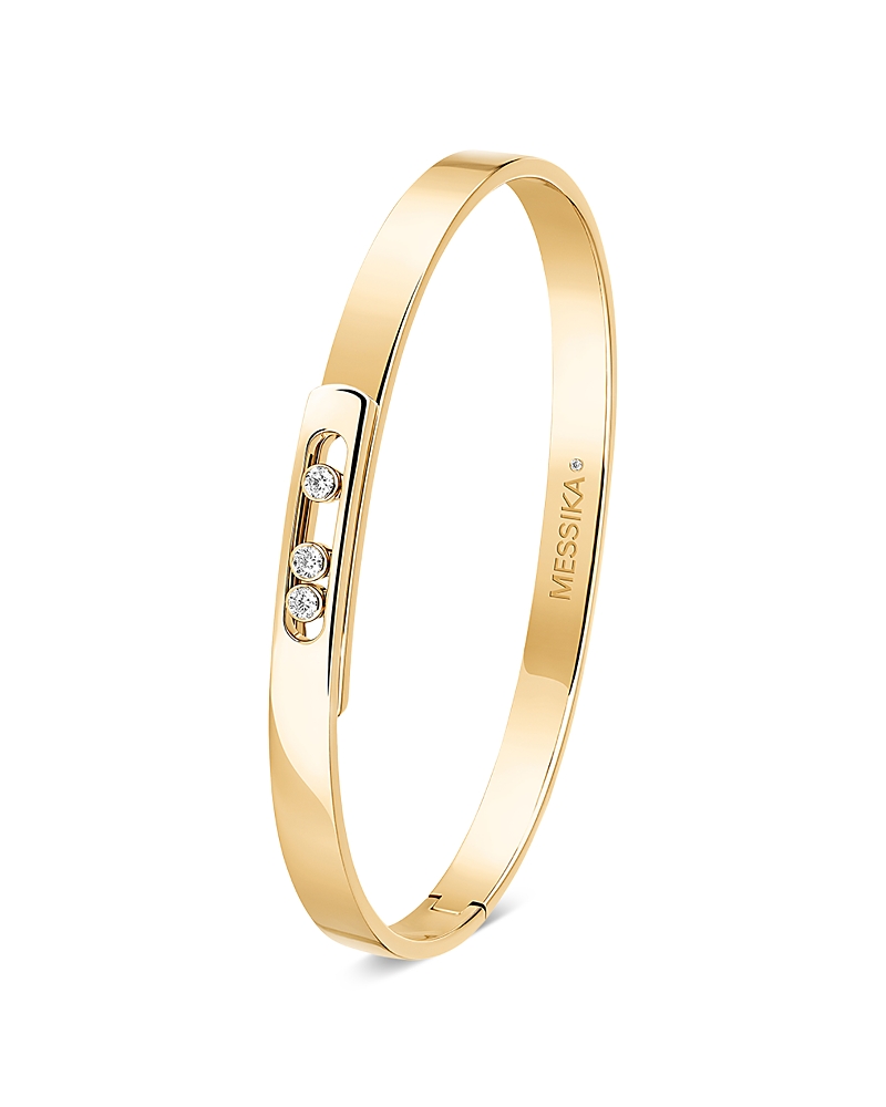 Messika 18K Yellow Gold Move Noa Diamond Bangle Bracelet