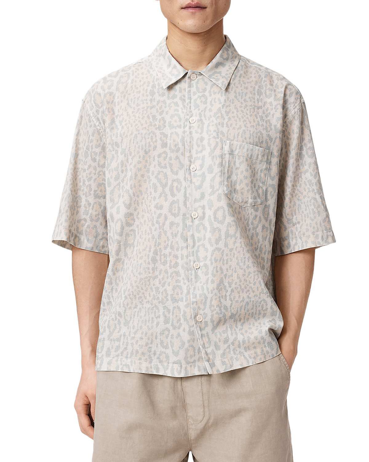 Allsaints Cruz Leo Short Sleeve Shirt