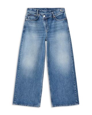 Aki Mid Rise Crossover Jeans in Vintage Indigo