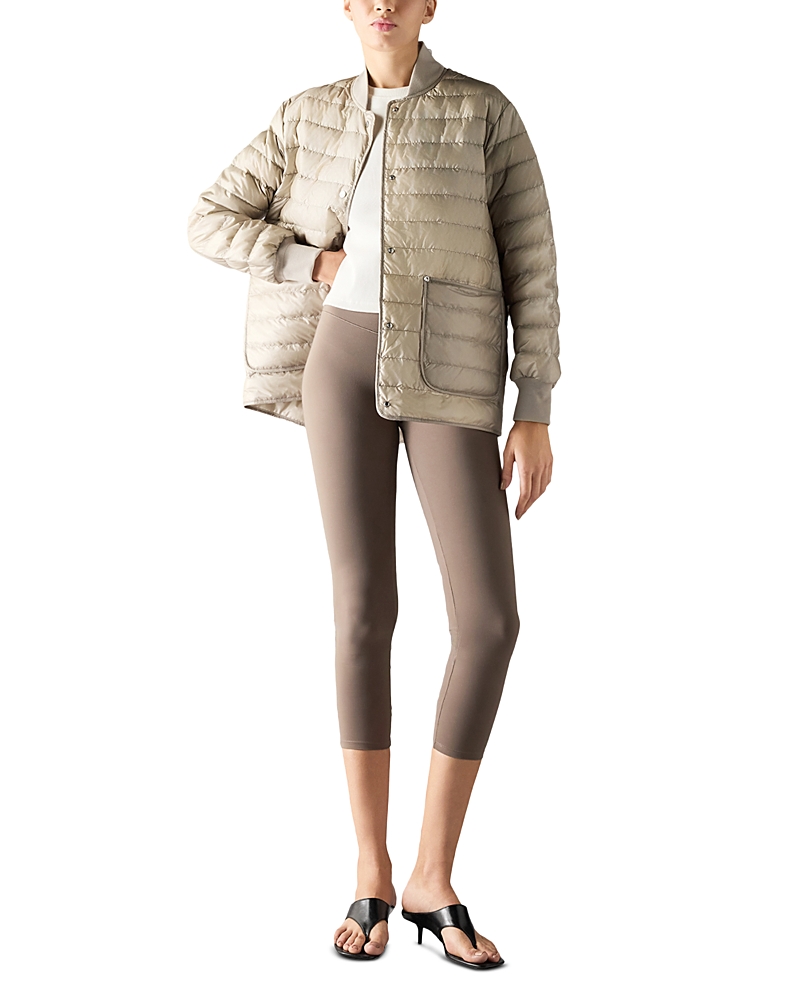 Moose Knuckles Transit Bomber Jacket In White