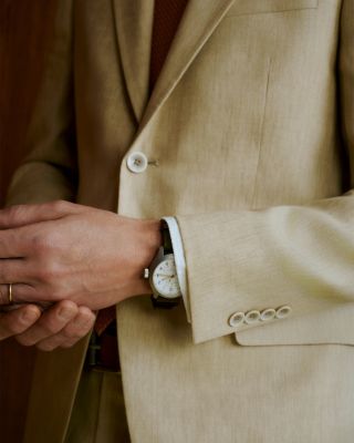 D&eacute;lav&eacute; Linen Slim Fit Suit Jacket