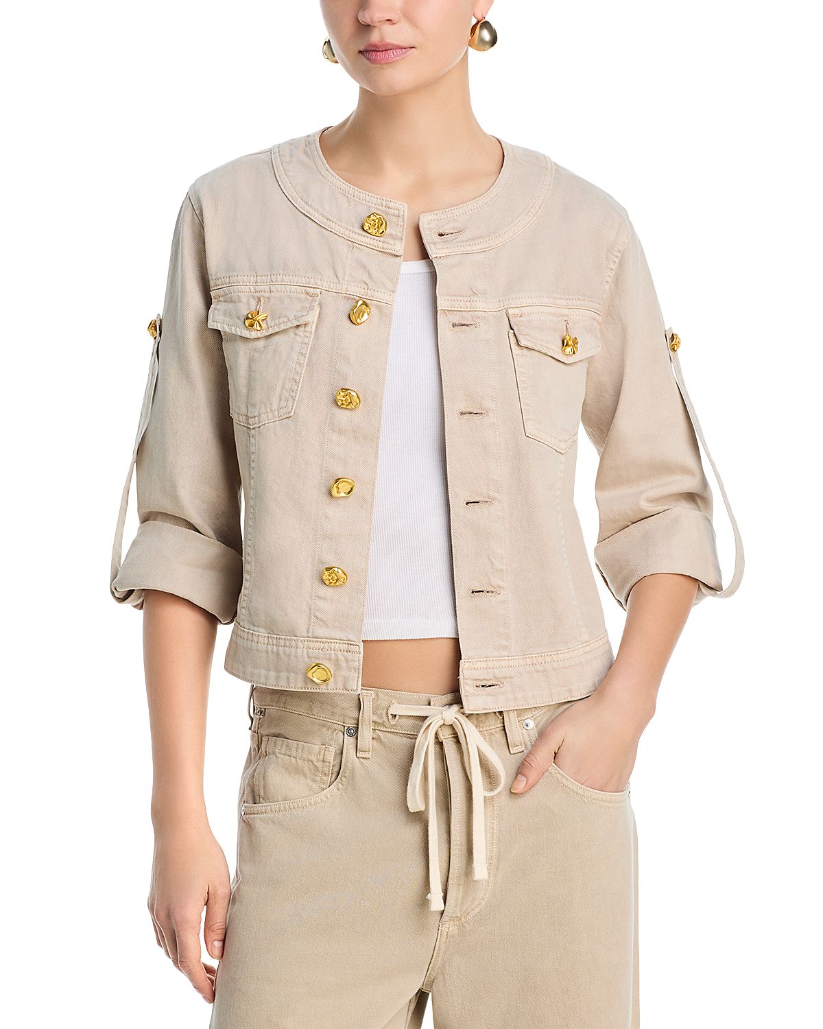 L'Agence Anouk Collarless Jacket