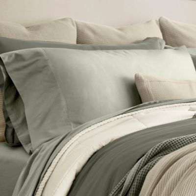 Percale Hemmed Sheet Set, Queen